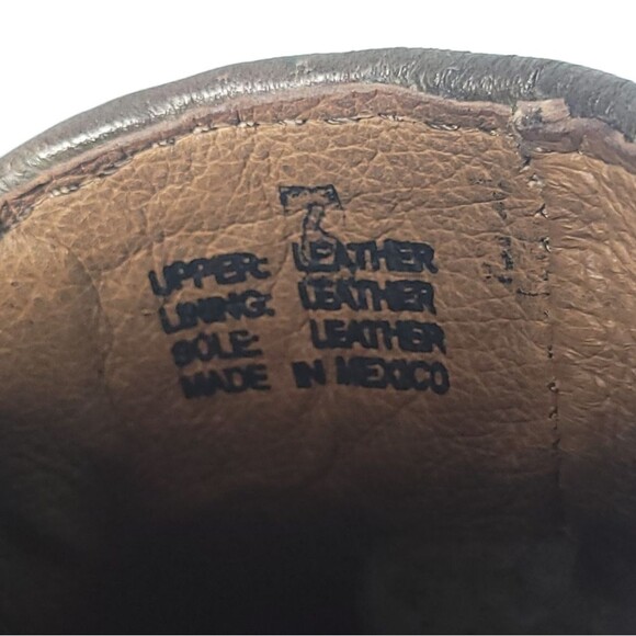 Sutro Seal of the Sutro San Francisco Woven Greenish Leather Booties Womens  6 - Picture 6 of 11